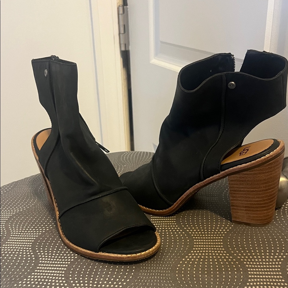Black Heeled Ankle Boots